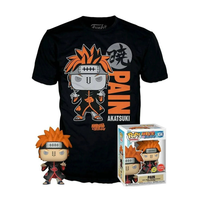 Funko POP & Tee! Animation: Naruto - Pain - تي شيرت - Size:Large